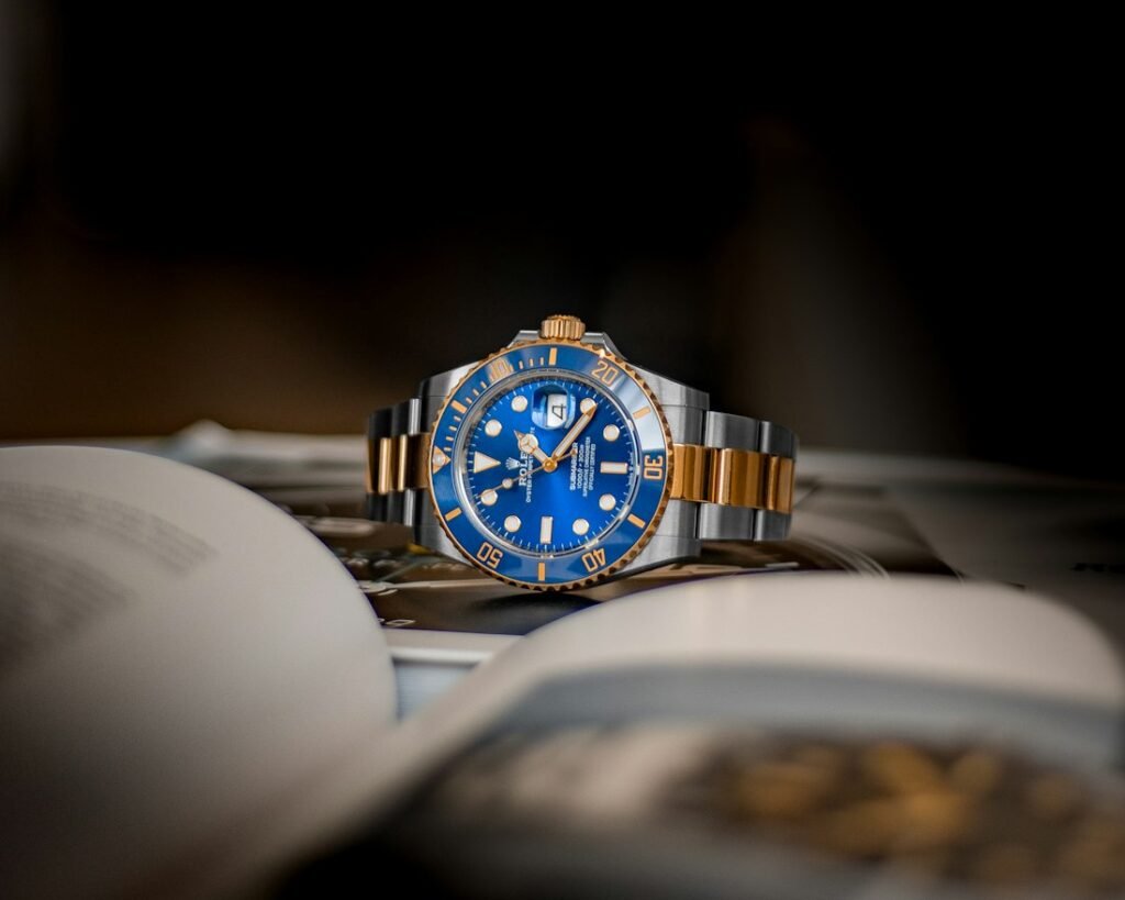 Rolex Submariner wristwatch close-up